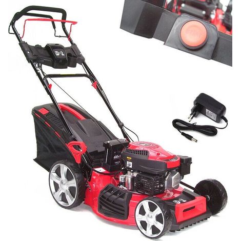 Benzin Rasenmäher 51cm E-Start Mäher Rad-Antrieb Akku Elektrostart 55828 (1/5)