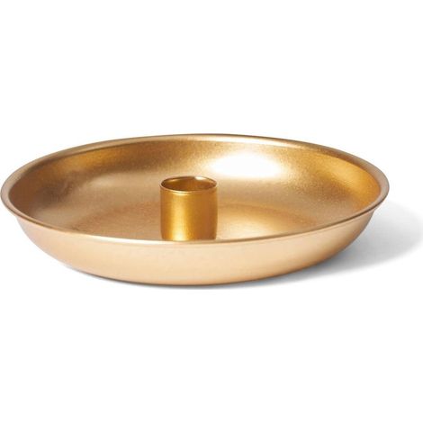 Bougeoir doré 13 cm, couronne de l'Avent scandinave chic