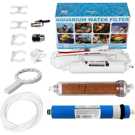 Filtro de ósmosis inversa RO para acuarios: agua limpia y blanda de 75 GPD. (1/2)