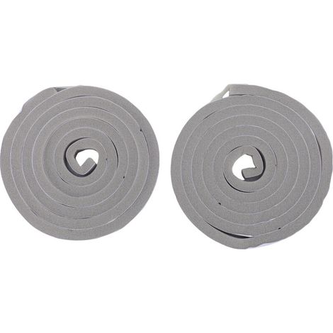 Tür- und Fensterdichtungsband, verbesserte Ausführung, Weichschaumdesign, grau, ausgewähltes Material, vielseitig einsetzbar, selbstklebende Gitterrückseite (2 Rollen enthalten), 2 x 2 m, 1,5 cm – Cre