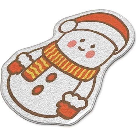 Paillasson de Noel, Tapis de Sol de Noël, Tapis de Noël Paillassons, Tapis de Porte 50x80 cm, Tapis Maison Entrée, Motif de Noël, Noel Decoration Interieur pour Bain Chambre Cuisine Salon (1/5)