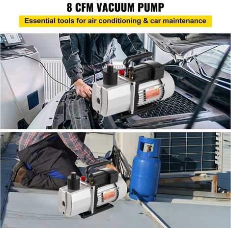 Pompe à vide, 226 L/min, pompe à vide de climatisation à double étages, 745 W, outil ultime de réfrigérant HVAC sous vide pour clim… (1/5)