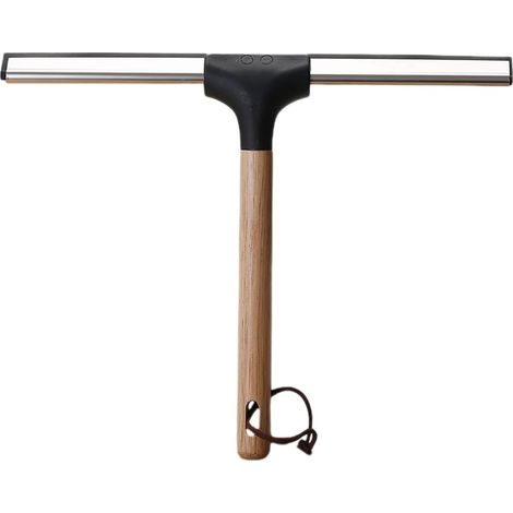 Essuie-vitre, inox/silicone/PP/bois, multicolore, pour vitres (1/5)