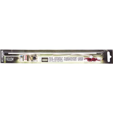 HQ-Power Lámpara fluorescente catódica, 30 cm, LED amarillos, luz fría, incluye fuente de alimentación (1/2)