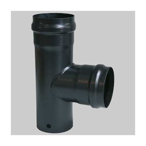 Raccordo a TEE Nero  FF dm 80     MADE IN ITALY
