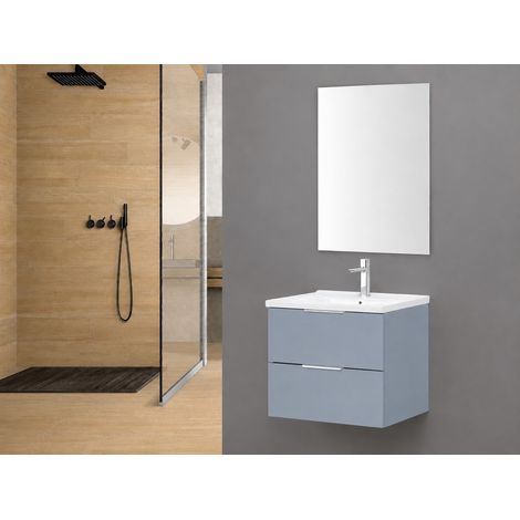 MOBILE BAGNO RIALTO 80X46XH53CM AZZURRO POLVERE (1/4)