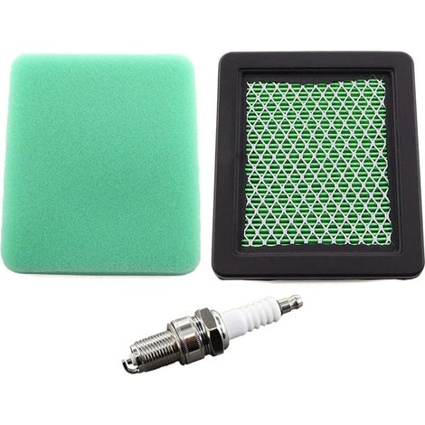 1 - Luftfilter - Zündkerze - Kompatibel mit Honda GC135, GC160, GCV135 - Für Rasenmäher HRG 415, HRX 476 - Schwarz - 10 x 8 x 5 cm (1/5)