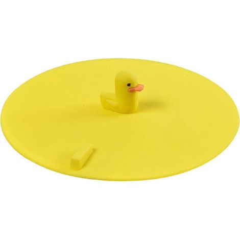 Tappo di scarico lavello anti-odore e anti-scarafaggio, multifunzione silicone giallo anatra per il bagno, wc e cucina (1/5)