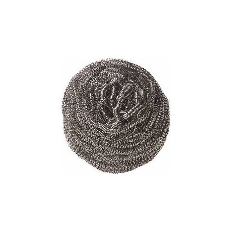 Auk hl002 Scotch-Brite estropajo de acero inoxidable bola, 40 g/m² (12 unidades)