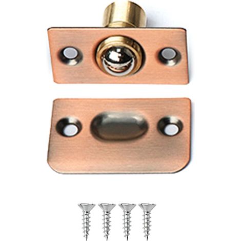 Loquet de porte réglable Loquet de porte magnétique Crochet de porte en laiton pratique Bronze rouge durable
