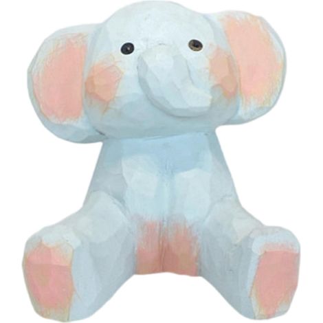 Support de téléphone en bois à motif ours/éléphant, accessoire de bureau pour adulte, éléphant 2 (1/5)