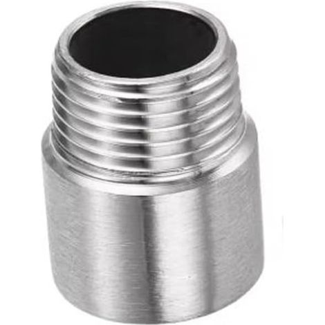 Allonge en Laiton Chromé M-H 1/2'' x 20 mm  Extension de Filetage Mâle-Femelle pour Plomberie (1/5)