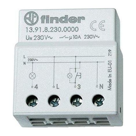 Finder relè ad impulsi elettromeccanico silenzioso passopasso 139182300000