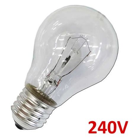 Klare Standard-Glühlampe, 40 W, E27, nur für den industriellen Einsatz
