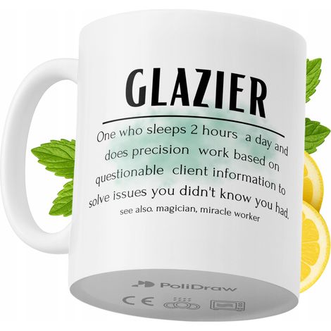 Lustige Tasse für Glaser – Kaffee- oder Teetasse mit witzigem Textdesign – ideal für Geburtstage, Namenstage, Feiertage und besondere Anlässe. Hochwertige Tasse für Zuhause, Büro und Arbeit. Farbe: We (1/5)