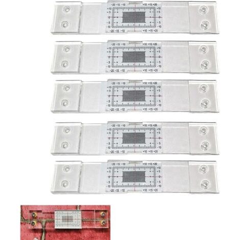 BUNTHAUS 5 PCS fissuromètre,fissures,Fente pour surfaces planes, fissure - Tell-Tale Accessoire pour la surveillance et l’enregistrement des fissures (1/5)