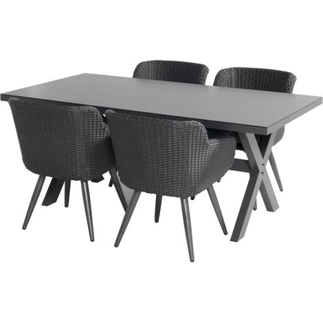 Ensemble table SANTA CRUZ + 4 fauteuils AMADORA - HARTMAN (1/4)