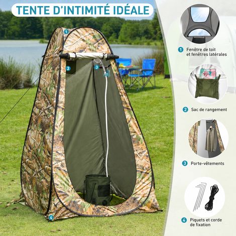 Tente individuelle de douche camping camouflage grand arbre 1.21.21.9m 1.2 1.9 réf 9692 5 kg – Livraison gratuite