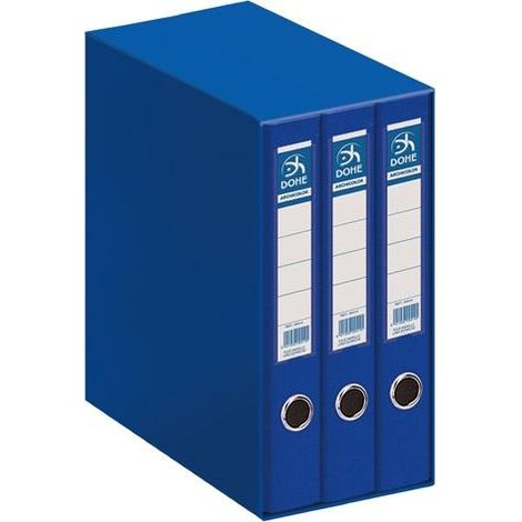 MODULO ARCHIVADORES DOHE 3 Fº AZUL - Pack de 3 unidades