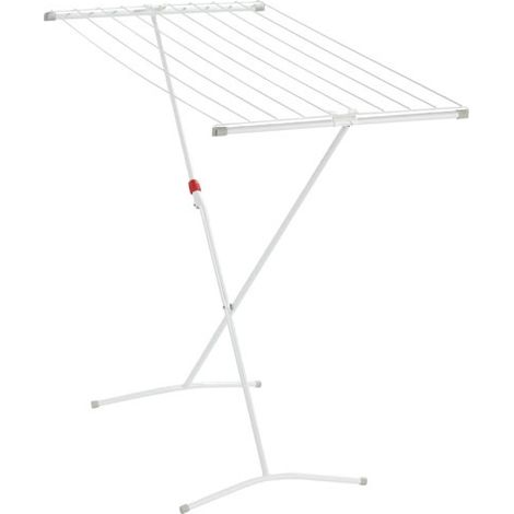 Sèche-linge à poser 10 m d'aire de séchage – Métal blanc – Dimensions dépliées 102 x 52 x 93 cm – Sécurité enfant – 72700 – Classic (1/7)