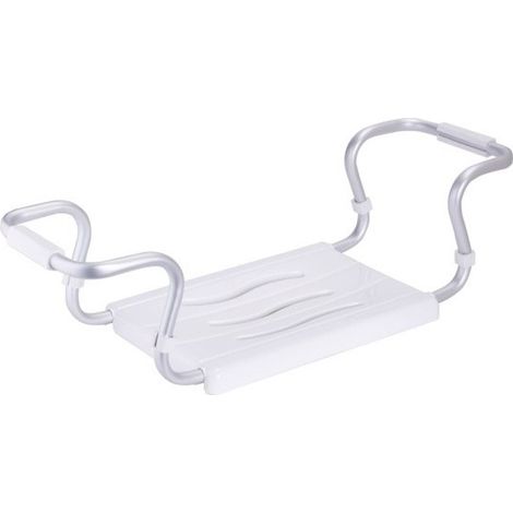 Asiento de bañera extensible grande 55-65cm Blanco - Max 120kg MSV (1/5)
