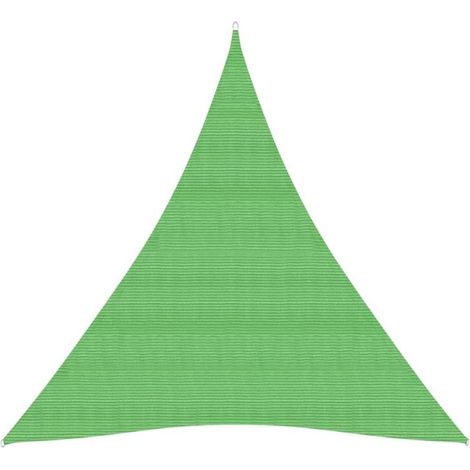 Voile toile d'ombrage parasol 160 g/m² PEHD 3 x 4 x 4 m vert clair (1/5)