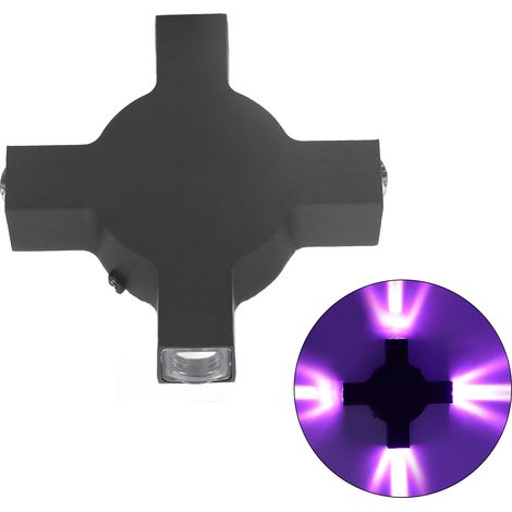 Applique murale LED 4W avec faisceau lumineux linéaire décoratif à 4 LED, éclairage extérieur résistant à l'humidité pour salon, couloir, jardin, mur extérieur, éclairage créatif minimaliste moderne a (1/5)
