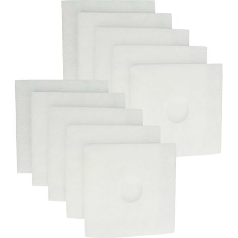 vhbw 10x Luftfilter kompatibel mit Helios ELS-VEO 60, ELS-VEO 100/60/30, ELS-VEO 100/60, ELS-VEO 100, ELS-VEIO 60 Lüfter, Ventilator, Lüftungsgerät