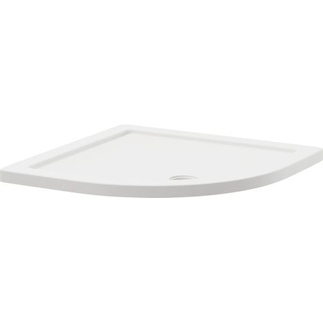 Pearlstone Slip Resistant 800mm x 800mm x 40mm Quadrant Shower Tray (1/4)