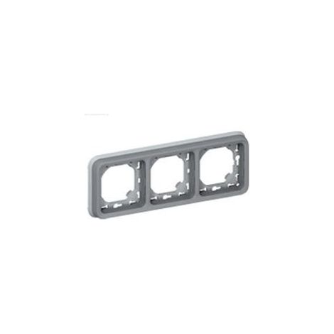 LEGRAND 069687 PLEXUS  Scatola da incasso orizzontale 3 posizioni grigia