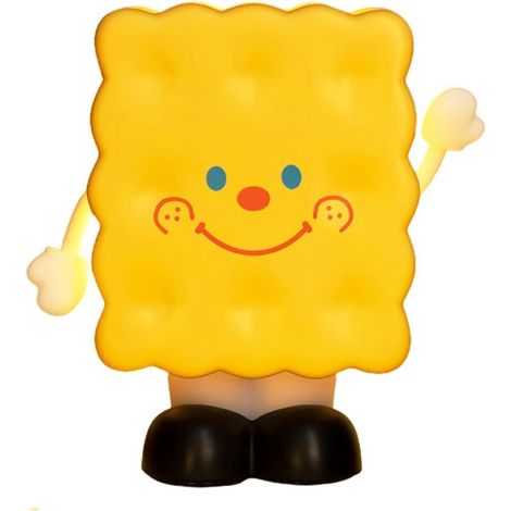 Jolie Lampe Cookie,Veilleuses Amusantes pour Adultes,Lampe de Chevet Dimmable,Lampe de Nuit 3D à Tact USB,Lumière Douce 1200mAh,Cadeau pour Chambre à Coucher,Compagnon de Sommeil (1/5)