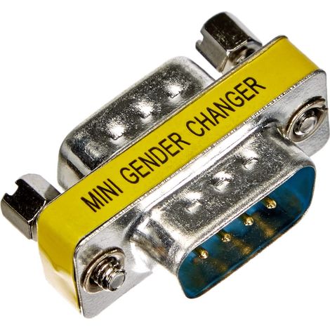 Adaptateur fiche / fiche Sub-D 9 broches Ce changeur de genre Delock permet de convertir une prise en série en une fiche.