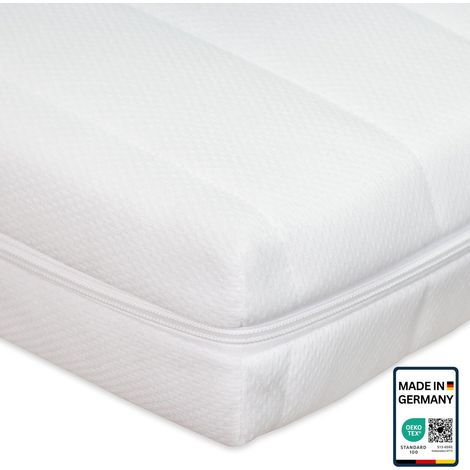 MATELAS POUR ENFANTS 90x200- 11 cm matelas 90x200 cm, avec housse anti-boulochage et marchepied