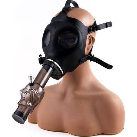 Maschera nera per narghilè Shisha Bongo (1/4)