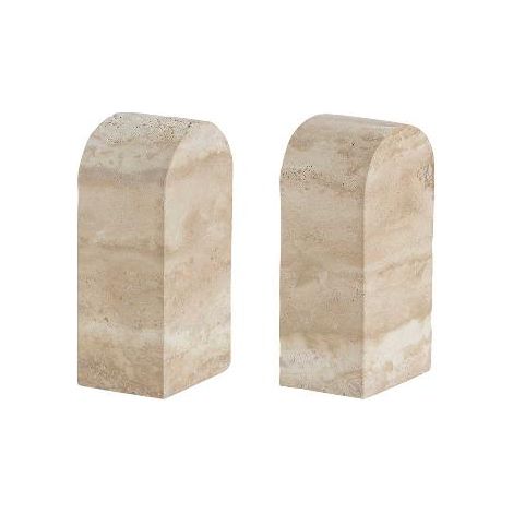 ANDREA HOUSE AX24151 2 Sujetalibros Travertino 7X5X14 Cm - ref: AX24151