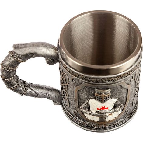 Jarra de caballero cruzado Acero inoxidable capacidad de 16 oz