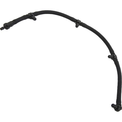 Ortviai Tuyau de retour d'injecteur diesel WE011349Y pour Mazda BT-50 UN (2006-2011), métal noir