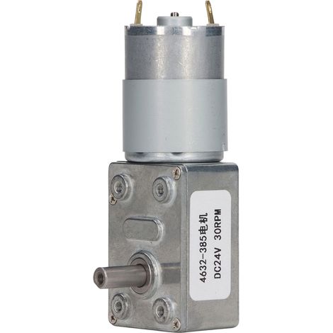 30 U/min Gleichstrom-Schneckengetriebemotor mit Selbsthemmungsfunktion, rechteckiger Untersetzungsgetriebemotor, 24 V DC (1/5)