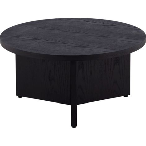 Table Basse Ronde "Salto" 85cm Noir (1/5)