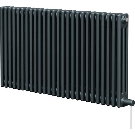 Wholesale Domestic Colosseum Anthracite 600mm x 1177mm Horizontal Electric Triple Column Radiator (1/5)