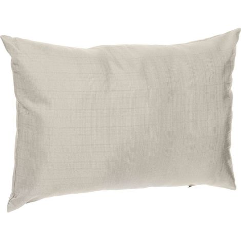 Hesperide – Coussin extérieur rectangulaire 30x50cm en polyester beige – Traitement déperlant – Déhoussable pour entretien facile
