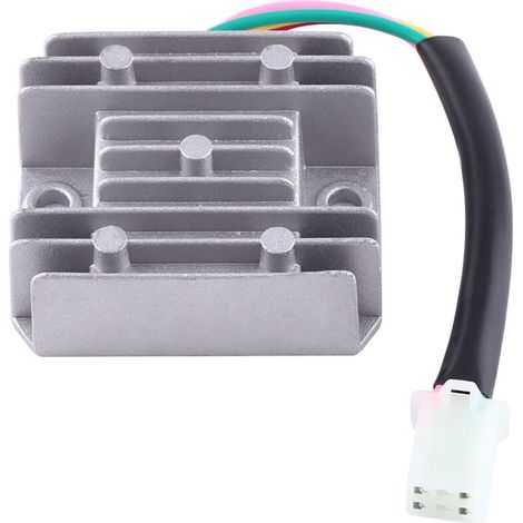 Moto régulateur 4 Fils Broches redresseur stabilisateur 12 Tension de pour 150 Scooter cyclomoteur ATV(Blanc)-Redresseur Regulateur 12V (1/5)