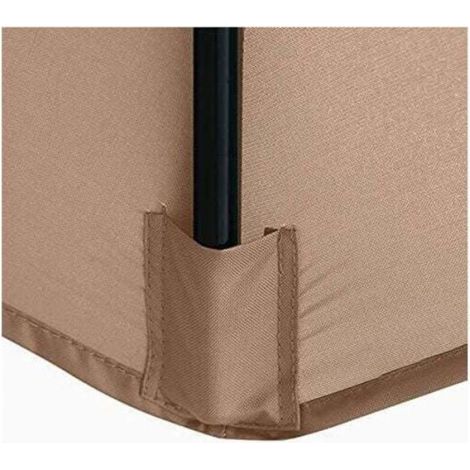 Toile Parasol Déporté - 3 m - 8 Bras - Anti-Uv - Imperméable - 1 Pièce (1/4)
