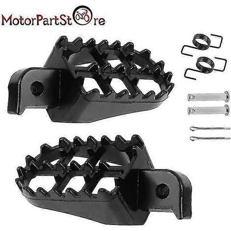 Fußrasten für Honda CRF XR 50 70 80 100 150 TW200, Yamaha PW50 PW80 TTR 50 90, Kawasaki KLR650 KLX110 – schwarz