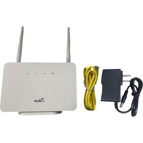 Routeur-modem sans fil 4G CPE106-E avec antenne externe, point d'accès Wi-Fi, emplacement pour carte SIM et prise américaine. (1/4)
