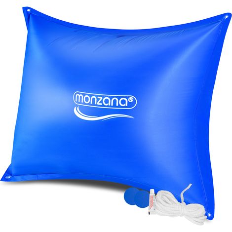 MONZANA® Cojín de piscina Monzana hasta -20°C Cojín de invierno XXL incl. cuerda PVC Doble costura Válvula de seguridad Ojales Cubierta de piscina para el invierno Poolkissen XL 240x200 (de) (1/5)