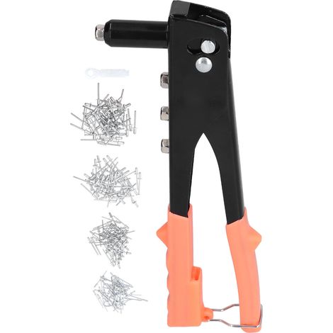 Rivet Gun Hand Riveter Kit Manual Riveting Tool Set for Automotive Pipeline Home