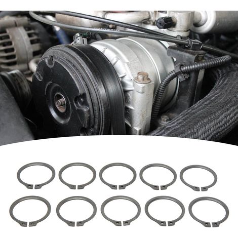 Kit de bagues de retenue de 1,3 mm d'épaisseur pour tête d'arbre d'embrayage de compresseur de climatisation HCC Hyundai Kia (50 pièces) (Référence : LR-IS026) (1/5)