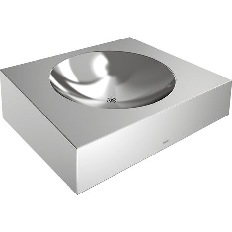 KWC AR Einzelwaschtisch, HEAVY DUTY, Edst.,  500x160x425 mm, Hinterwandmontage
