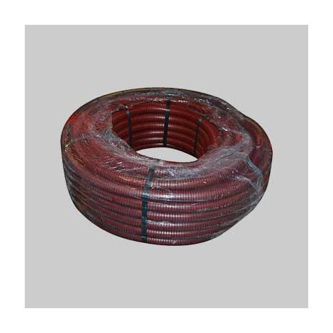 Tubo corrugato con tirafilo marrone diametro 20 mm - rotolo 100 mt conf. da 100 ml